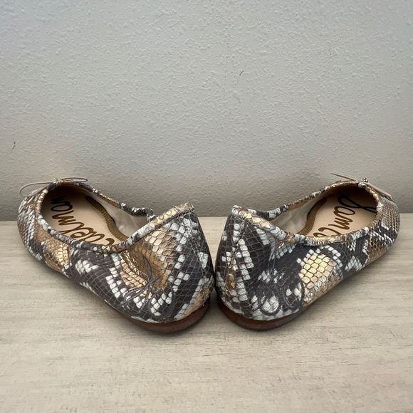 Sam Edelman Felicia Women Sz 10 Snakeskin Print Ballet Flats Genuine Leather $13 - Picture 12 of 12